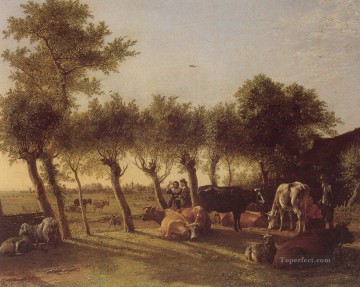  stier - Paulus Potter Farm in der Nähe von Den Haag 1647 Stieren